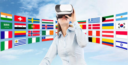 واقعیت مجازی virtual reality language learning اموزش زبان
